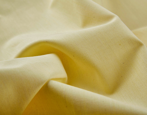 Bio-Chambray Stoff aus kbA Baumwolle in Natur und Gelb von Cotonea fabrics