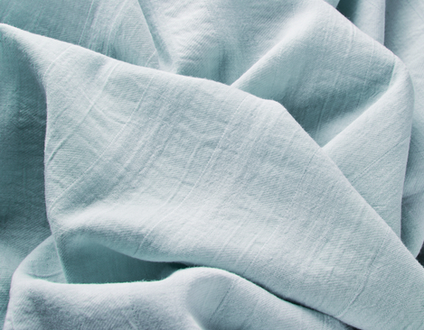 Bio-Crinkle Stoff aus kbA Baumwolle mit 177 g/m² in Hellblau von Cotonea fabrics