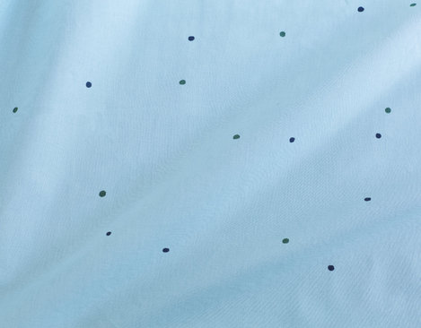 Bio Renforce Stoff aus reiner Bio-Baumwolle mit Punktemuster in Hellblau von Cotonea fabrics 
