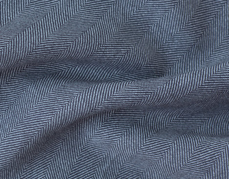 Bio Fischgrat Köper mit 160 g/m² in Anthrazit Gipfelgrau aus kbA Baumwolle von Cotonea fabrics
