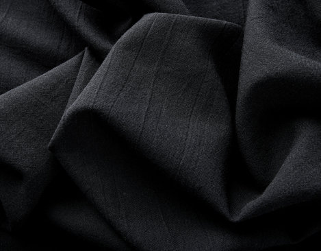 Bio-Kattun Stoff aus kbA Baumwolle mit 81 g/m² in Schwarz von Cotonea fabrics