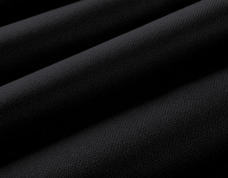 Bio Moleskin Stoff einseitig geschmirgelt aus kbA Baumwolle in Schwarz von Cotonea inside