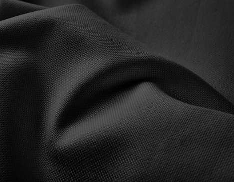 Bio-Panama Stoff aus kbA Baumwolle mit 274 g/m² in Schwarz von Cotonea fabrics