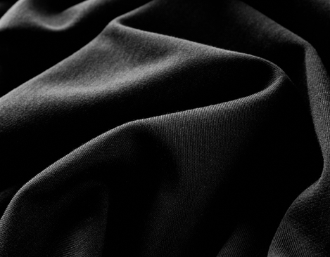 Bio Interlock-Jersey aus kbA Pima-Baumwolle mit 250 g/m² in Schwarz von Cotonea fabrics