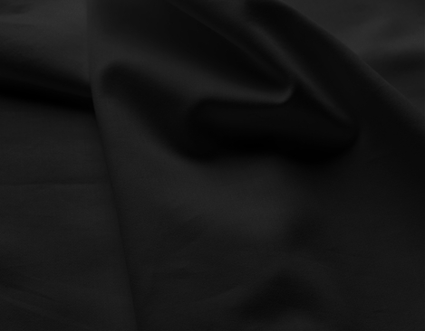 Bio Satin Stoff aus kbA Baumwolle mit 180 g/m² in Schwarz von Cotonea inside