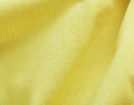 Single-Jersey Stoff aus kbA Baumwolle in Gelb von Cotonea