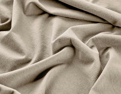 Single-Jersey Stoff aus kbA Baumwolle in Sand von Cotonea fabrics
