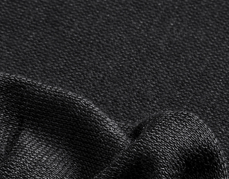 Single-Jersey Stoff aus kbA Baumwolle in Schwarz von Cotonea