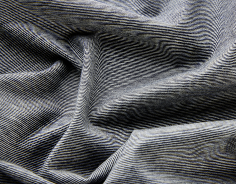 Single-Jersey Stoff aus kbA Baumwolle in Urban Blau von Cotonea fabrics