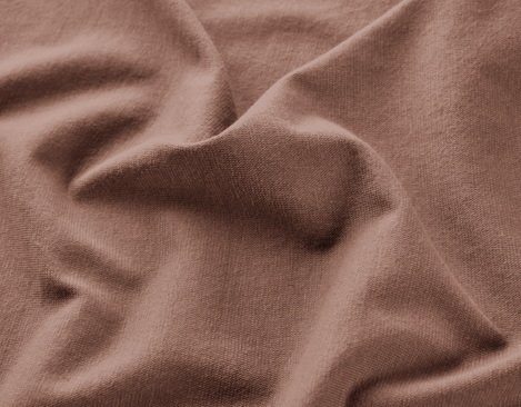Bio Single-Jersey Stoff aus kbA Baumwolle in Zimt von Cotonea fabrics