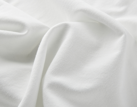 Leichter Bio-Sweat aus kba Baumwolle mit 200 g/m² in Weiß ohne optische Aufheller von Cotonea fabrics