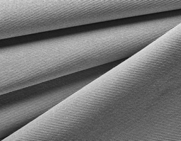 Bio-Köper Stoff aus kbA Baumwolle mit 330 g/m² in Federgrau von Cotonea fabrics