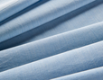 Bio-Chambray Stoff aus kbA Baumwolle in Natur und Blau gewaschen von Cotonea fabrics