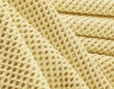 Bio Waffelpikee Stoff aus kbA Baumwolle in Vanille Gelb von Cotonea